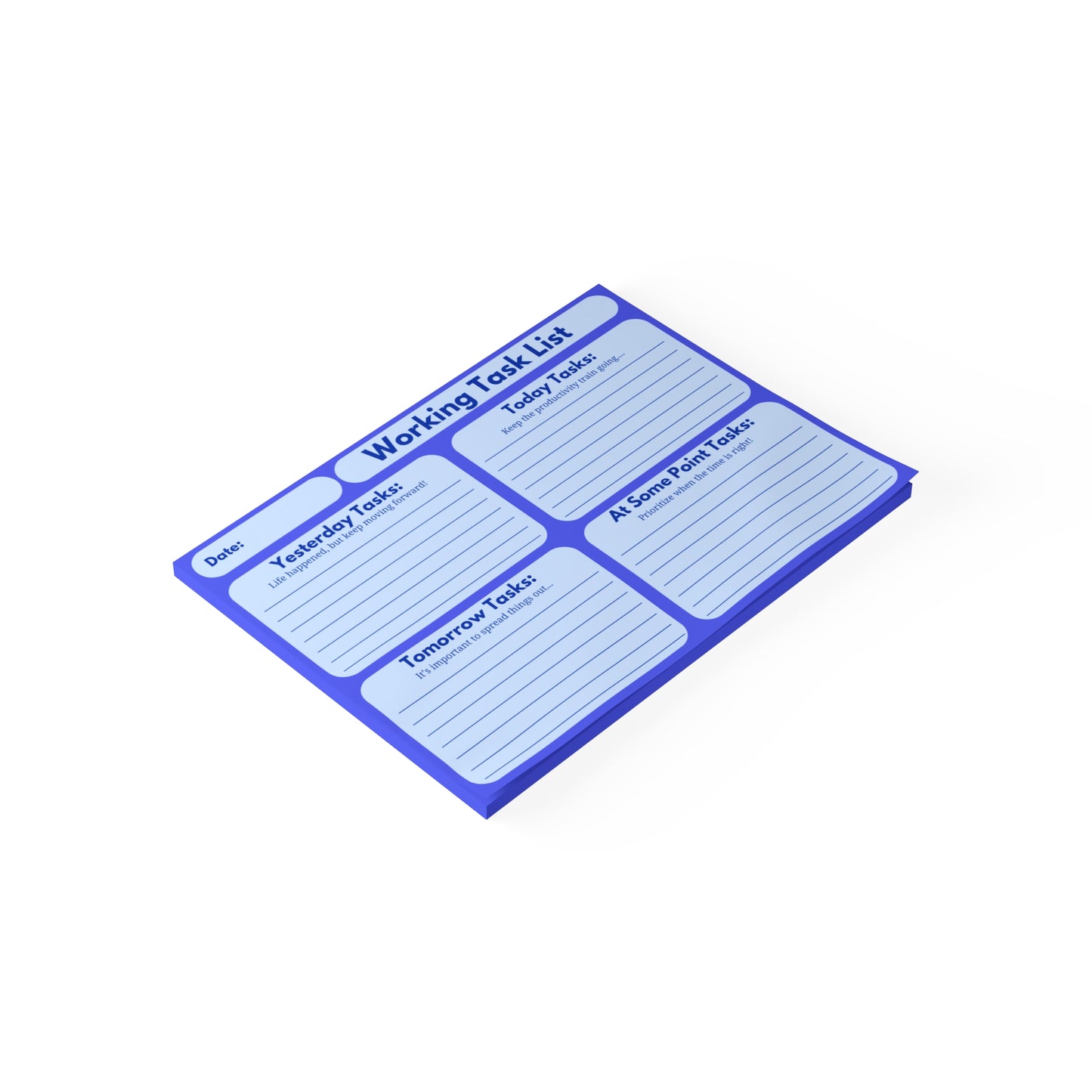 Working Task List Post-it® Note Pads