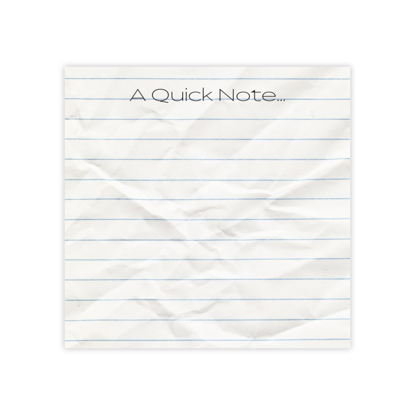 A Quick Note Lined Post-it® Note Pad