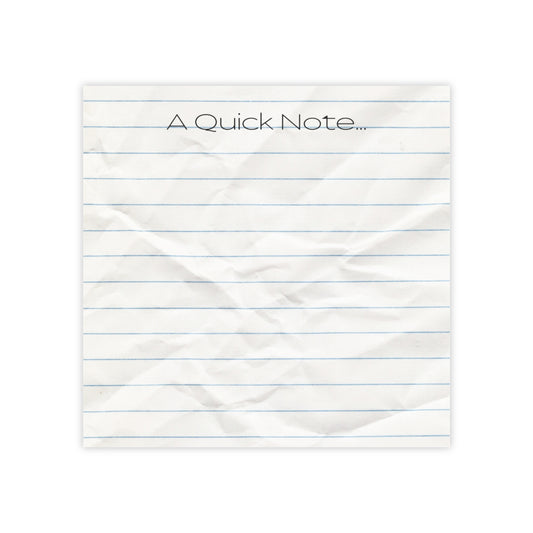 A Quick Note Lined Post-it® Note Pad