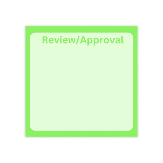 Review/Approval Post-it® Note Pads