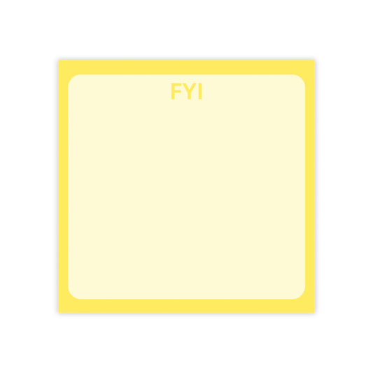 FYI Post-it® Note Pads