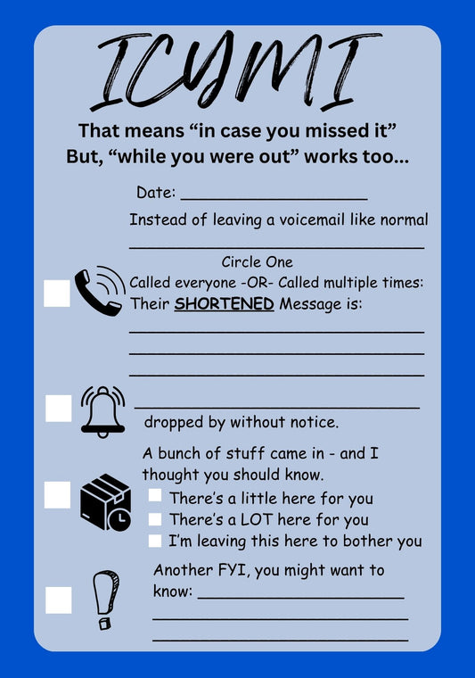 ICYMI Desk Post-it® Note Pads