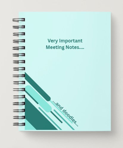 Very Important Meeting Notes Spiral Journal